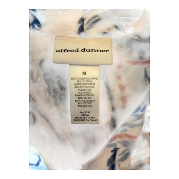 Alfred Dunner Multicolor Patterned Blouse - Picture 4 of 4